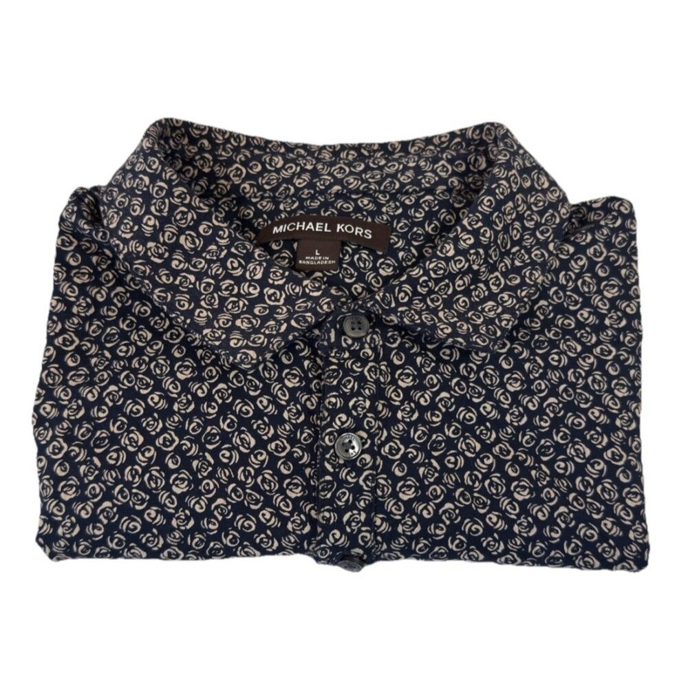 Michael Kors Men’s Short Sleeve Polo Shirt Size Large